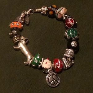 Pandora Silver Bracelet FULL Of Charms!